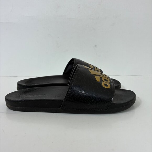 Adidas Adilette Comfort Slides Women’s Size 7 Slip-On Mountain Logo - Picture 2 of 8